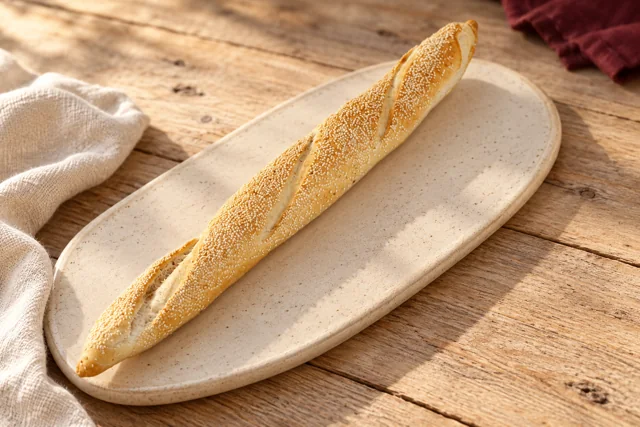 Pão Bengala da Príncipe Alimentos em ambientação ilustrativa