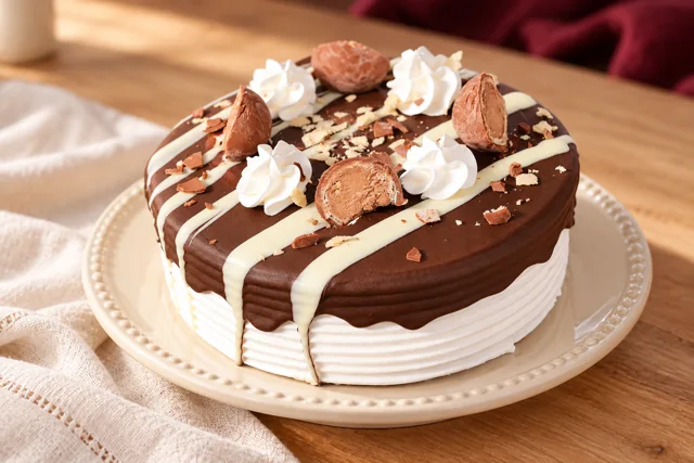 Torta Bombom da Príncipe Alimentos em ambientação ilustrativa